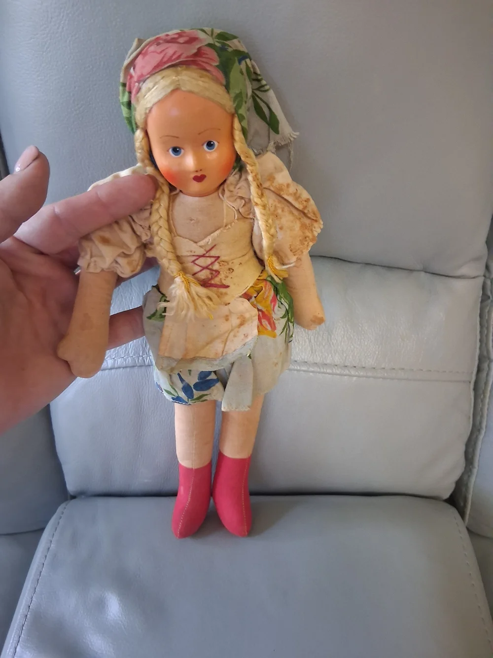 Vintage Polish Sawdust Rag Doll